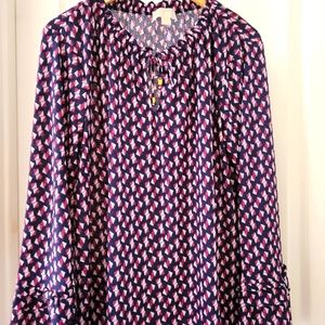 Michael Kors tie neck blouse